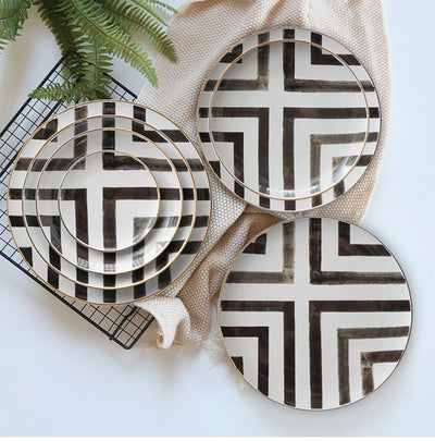 Discover the Perfect Blend of Style and Function with the Striata Plate Set