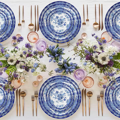 Marina 16-Piece Fine China Plate Set Serves 4