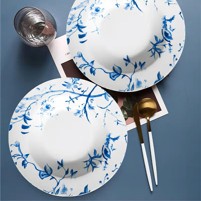 Azul 16-Piece Fine China Plate Set Serves 4