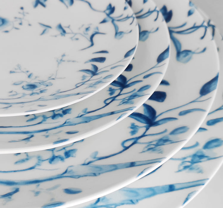 Azul 16-Piece Fine China Plate Set Serves 4
