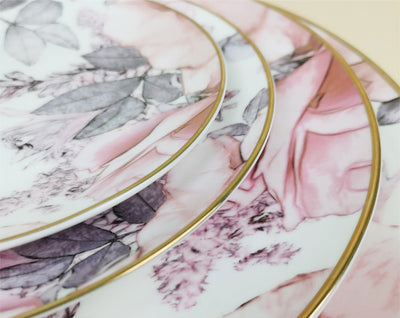 Incanto 16-Piece Fine China Plate Set Serves 4
