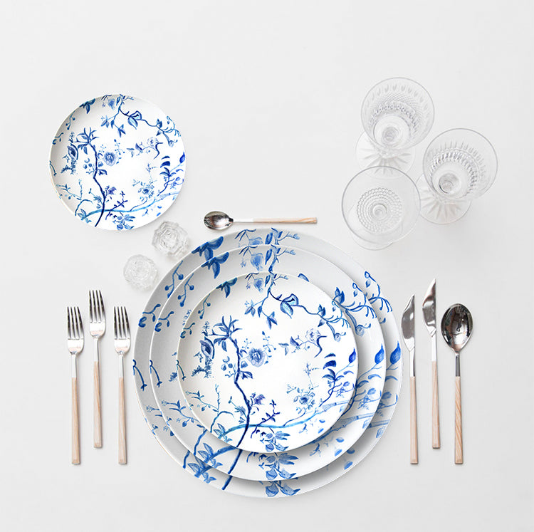 Azul 16-Piece Fine China Plate Set Serves 4