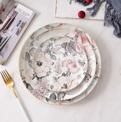 Incanto 16-Piece Fine China Plate Set Serves 4