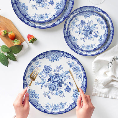 Marina 16-Piece Fine China Plate Set Serves 4