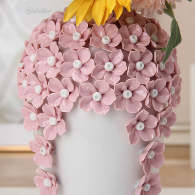 Jarrón Fiorito con Detalle Floral