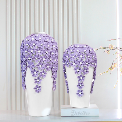 Jarrón Fiorito con Detalle Floral