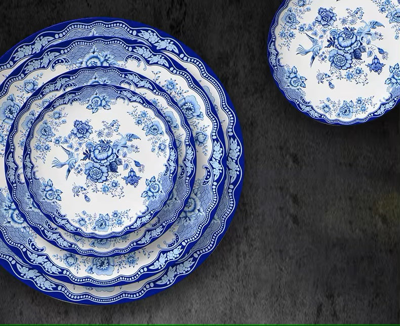 Marina 16-Piece Fine China Plate Set Serves 4