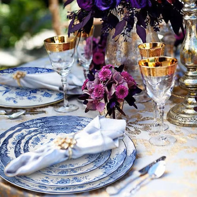 Marina 16-Piece Fine China Plate Set Serves 4