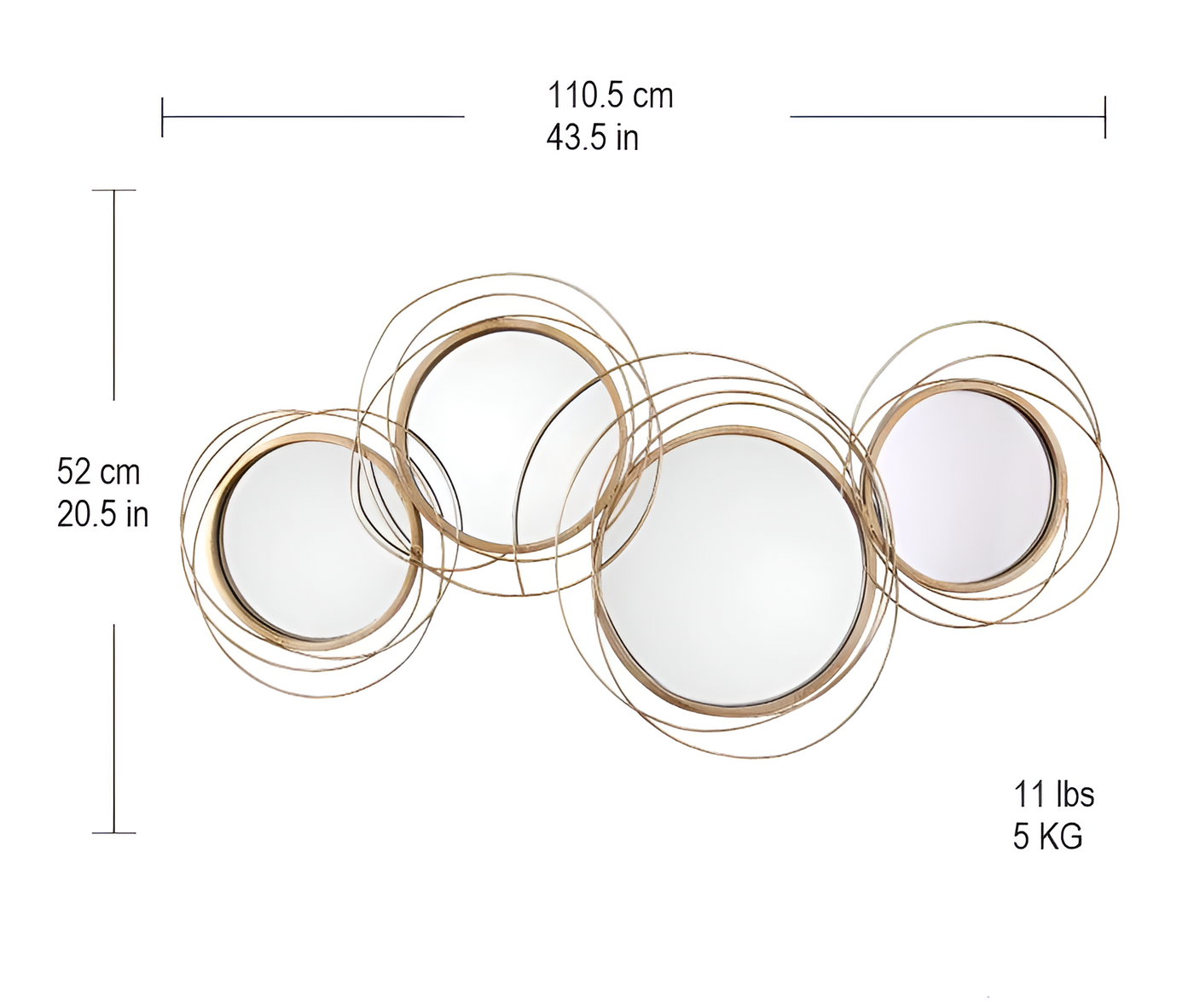 Cerchio Decorative Wall Mirror