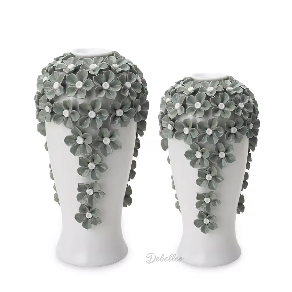Jarrón Fiorito con Detalle Floral