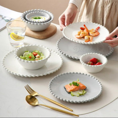 Regio 16-Piece Fine China Plate Set Serves 4
