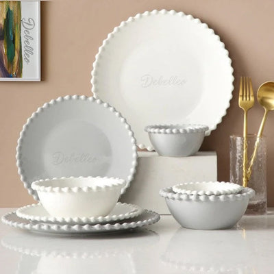 Regio 16-Piece Fine China Plate Set Serves 4